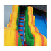 Moonwalk USA 19'H Volcano Water Slide Wet n Dry Top of Ladder and Slide View