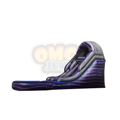 13' Backyard Waterslide Purple Splash Left View