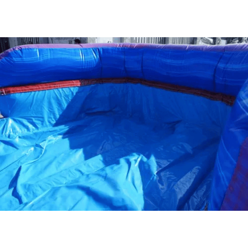 Moonwalk USA 19'H Volcano Water Slide Wet n Dry Pool View