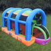 KidWise Arc Arena II Sport Bouncer Inflatable Sports Residential Bounce House Front Top Right View in Backyard