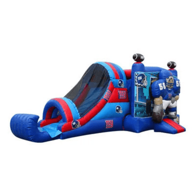 27ft 3D Football Combo – Action-Packed Sports Inflatable for Events Front Right View