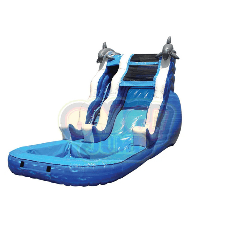 16' Dolphin Waterslide Front Left View