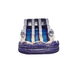 18' Double Lane Waterslide Purple Splash Front View