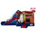 27ft 3D Basketball Combo – Slam Dunk Inflatable Bounce and Slide Unit Front View