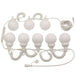 8-Globe Light Set - White and Colored Globes Decorative Tent Lights White Lights Top View