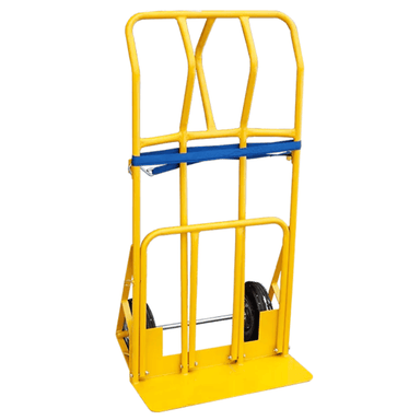 Moonwalk USA 2-Wheel Yellow Dolly Front View