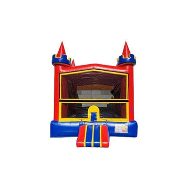 Bouncing Angels Primary Colors Inflatable Jumper - Commercial-Grade, Wholesale Supplier, 13 ft Bounce House Front View