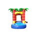 Tropical Red Slip and Slide – Dual Lane Inflatable Water Ride for Hot Days Front Alternate View