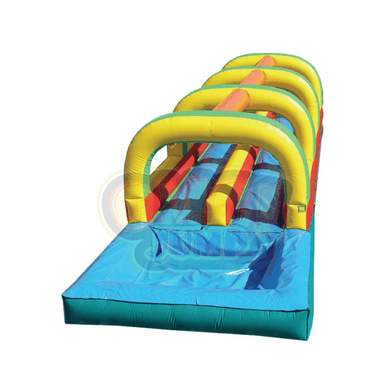 Rainbow Slip n' Slide w/ Pool Front View