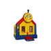 Bouncing Angels Choo Choo Train Inflatable Jumper - 13 ft Bounce House in Primary Colors Front Right View