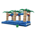 Tropical Blue Slip and Slide – Cool Inflatable Water Attraction for Rentals Rear Alternate View