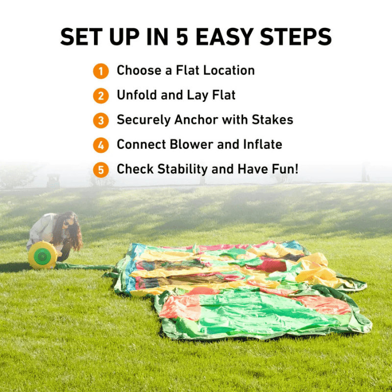 Avyna Royal Wave Bounce House 1 with Inflatable Water Slide Instructions