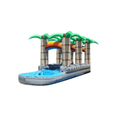 Paradise Slip N Dip – Dual Lane Water Slide with Tropical Flair Front Right View