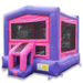 Moonwalk USA Pink and Purple Module Bounce House Front Left View