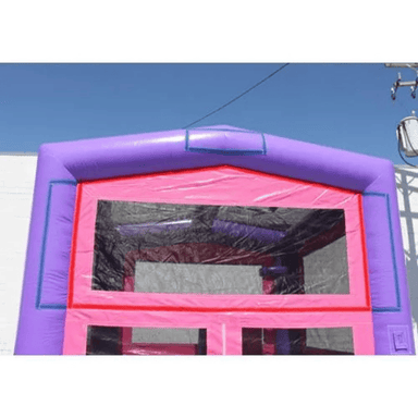 Moonwalk USA Pink and Purple Module Bounce House Top Front View