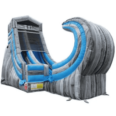 Moonwalk USA 19'H Rock Mountain Water Slide Wet n Dry Front Right View