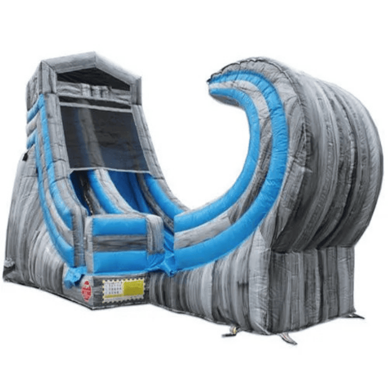 Moonwalk USA 19'H Rock Mountain Water Slide Wet n Dry Front Right View