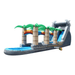 Paradise Slip N Dip – Dual Lane Water Slide with Tropical Flair Side View with Slide