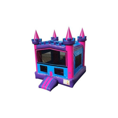 Bouncing Angels Princess Castle Inflatable Bouncer - Commercial-Grade, Wholesale Supplier, 13 ft Bounce House Front Left View
