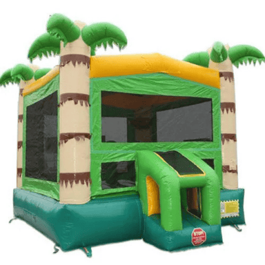Moonwalk USA Palm Tree Bounce House Front Right View