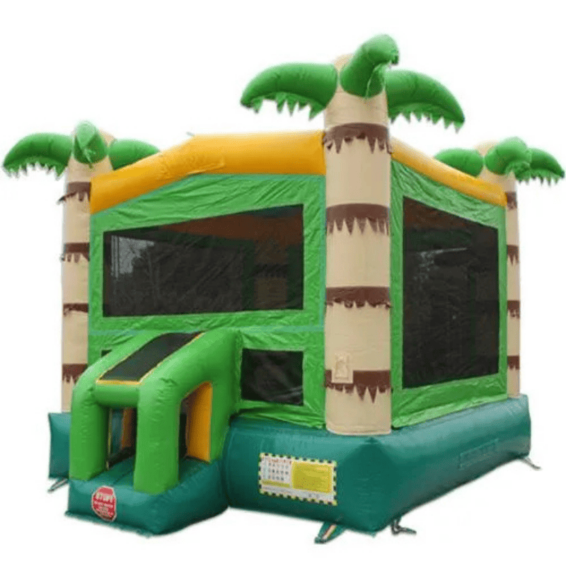 Moonwalk USA Palm Tree Bounce House Front Left View