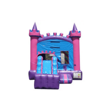 21ft Princess Variety Mini Combo – Colorful Royalty Bounce for Smaller Events Front View