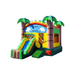 21ft Tropical Mini Combo – Compact Island-Themed Bounce House Front Left View