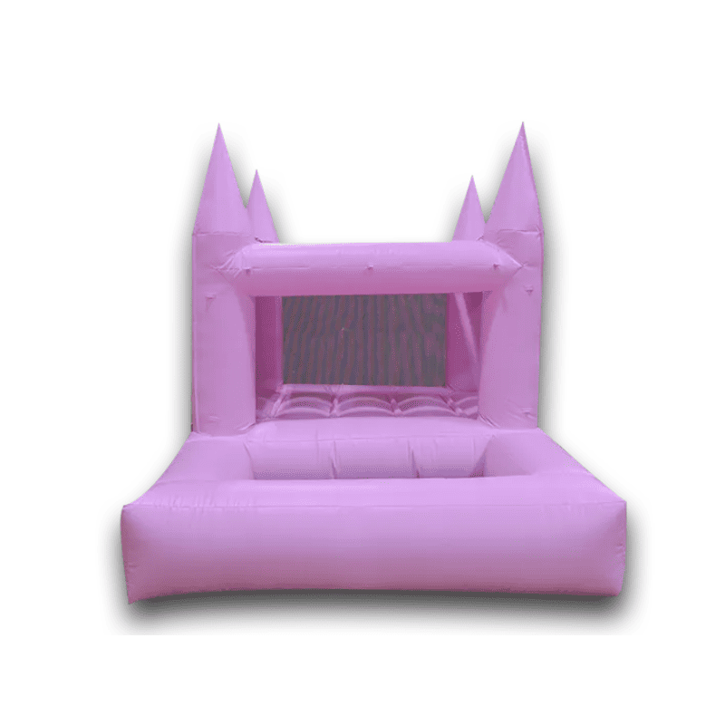 7x7 Ball Pit Bounce House – Multi Colors Bounce House Pink Front View