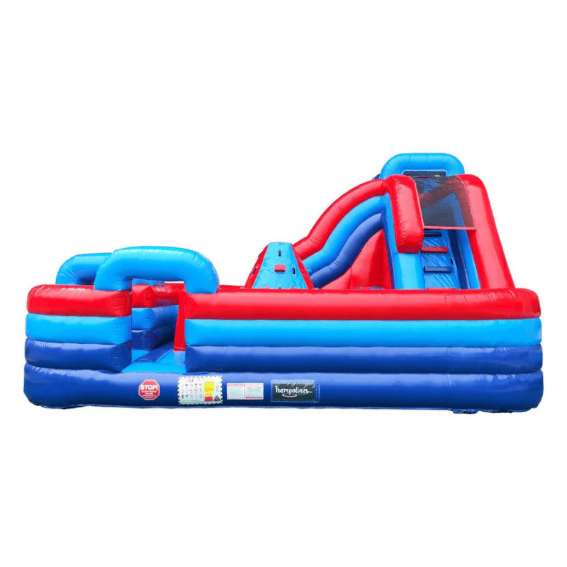 Avyna Adventure Park Pro Inflatable Obstacle Course Side Entrance View