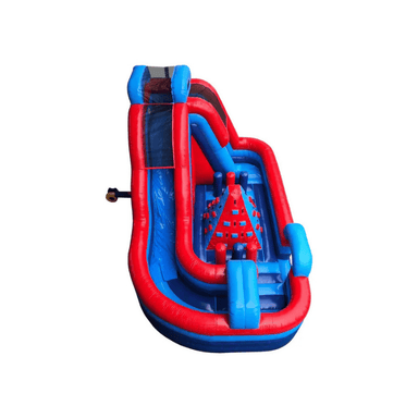 Avyna Adventure Park Pro Inflatable Obstacle Course Top View on White Background