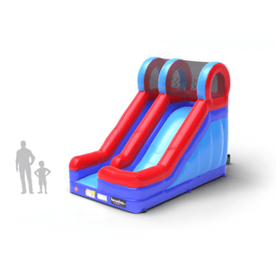 Avyna Mega Slide Pro Inflatable Person Size Comparison