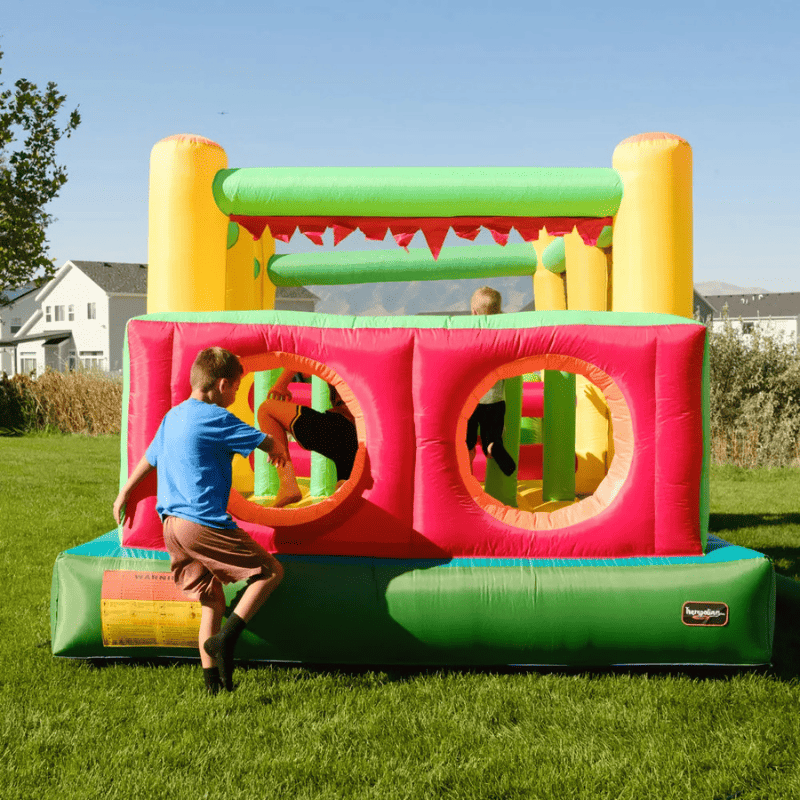 Avyna Royal Palace 1 Obstacle Course with Slide Dual Tunnel Entrace View