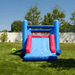 Avyna Royal Palace 2 Bounce House with Obstacle Course Slide View in Backyard with Blower Attachment