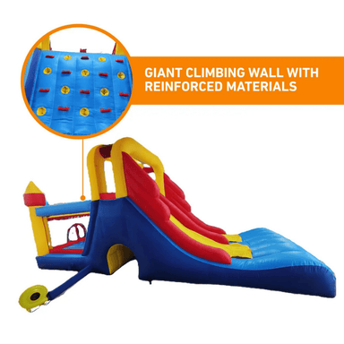 Avyna Royal Tower Slide 1 Bouncy House Materials and Climbing Wall Specs