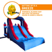 Avyna Royal Tower Slide 2 Bounce House Easy Blower Setup Info