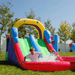 Avyna Royal Wave Bounce House 1 with Dual Lane Water Slide Kid Splashing in Pool