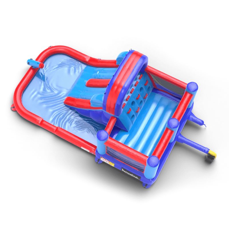 Avyna Splash Zone Racer Pro Bounce House with Water Slide Top Render