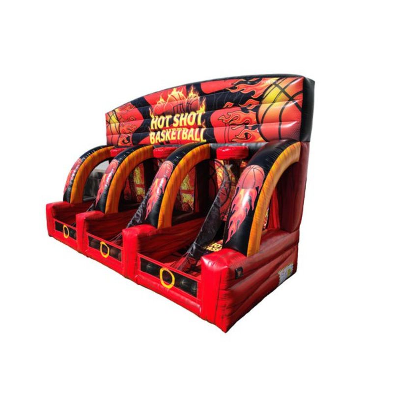 Bouncing Angels Hot Shot Basketball with Flames Front Left