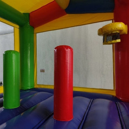 Inside Features Included with 13x13 Rainbow Castle Bounce House