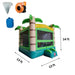 Eagle Bounce 13x13 Palm Tree Bounce House Front Right View with Dimensions and Accessories Included