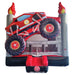 Front View of 14x14 Eagle Bounce Red Monster Truck Bounce House