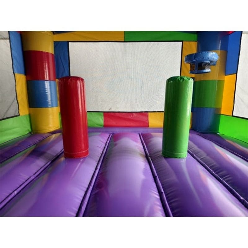 Eagle Bounce Block Castle Bounce House Inside Features of Hoop and Beams