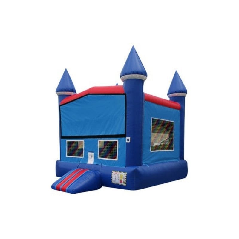 Blue Castle Modular Inflatable Bounce House Front Left View