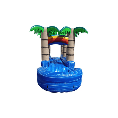 Blue Marble Slip N Dip – Premium Dual Lane Inflatable Slip and Slide Front View