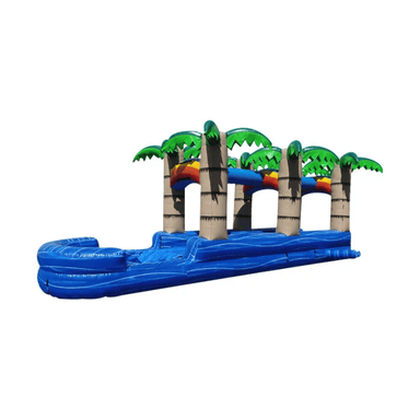 Blue Marble Slip N Dip – Premium Dual Lane Inflatable Slip and Slide Front Right View