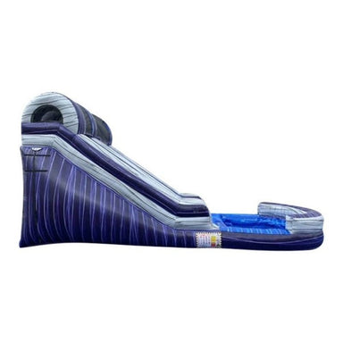 Bouncing Angels Elite Purple Inflatable Water Slide - 14 FT Right
