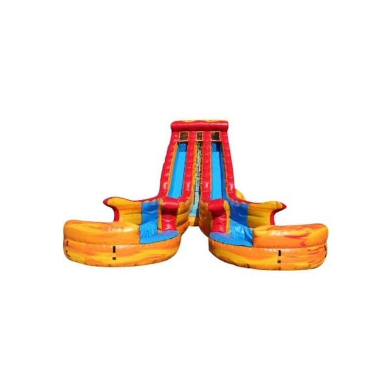 Bouncing Angels 22ft Cali Inferno Water Slide Dual Lane Front