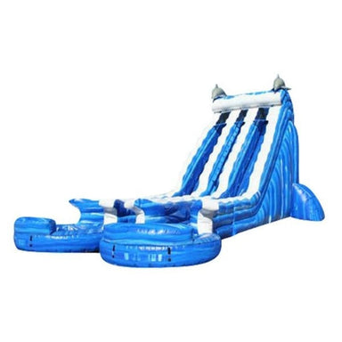 Bouncing Angels 22ft Cali Ocean Slide Dual Lane Front Left