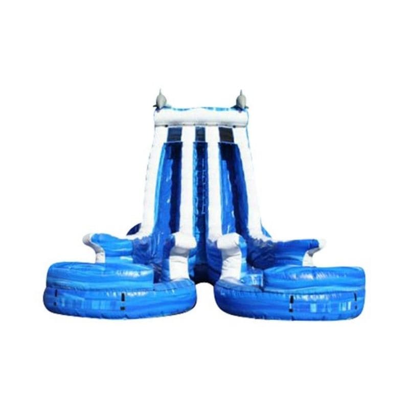 Bouncing Angels 22ft Cali Ocean Slide Dual Lane Front Close