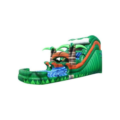 Bouncing Angels Tropical Inflatable Water Slide - 14 FT Far